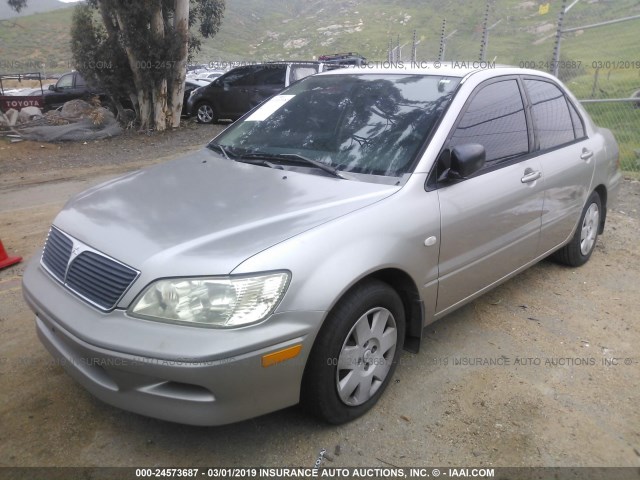 JA3AJ26E43U005942 - 2003 MITSUBISHI LANCER ES TAN photo 2