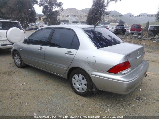 JA3AJ26E43U005942 - 2003 MITSUBISHI LANCER ES TAN photo 3