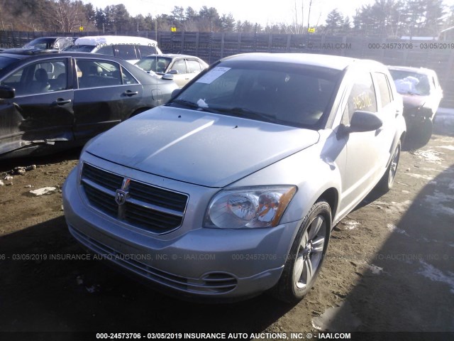 1B3CB4HA3AD550140 - 2010 DODGE CALIBER SXT SILVER photo 2