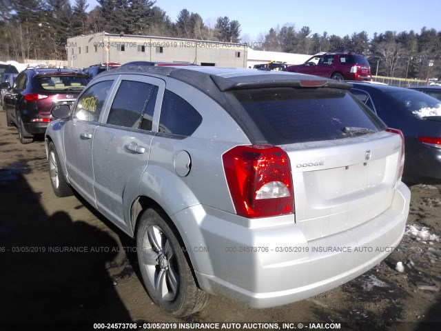 1B3CB4HA3AD550140 - 2010 DODGE CALIBER SXT SILVER photo 3