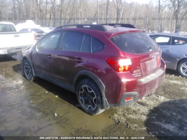 JF2GPAVCXE8220243 - 2014 SUBARU XV CROSSTREK 2.0 PREMIUM BURGUNDY photo 3