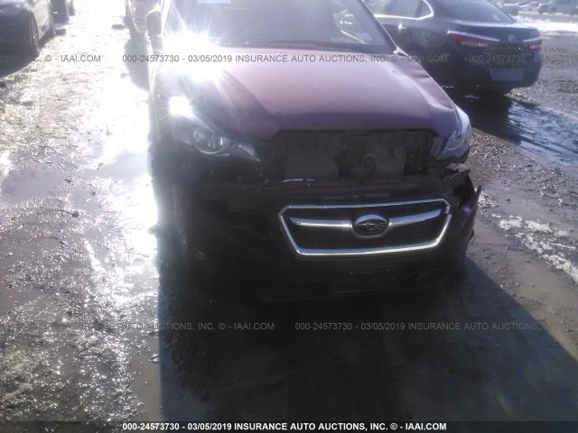 JF2GPAVCXE8220243 - 2014 SUBARU XV CROSSTREK 2.0 PREMIUM BURGUNDY photo 6