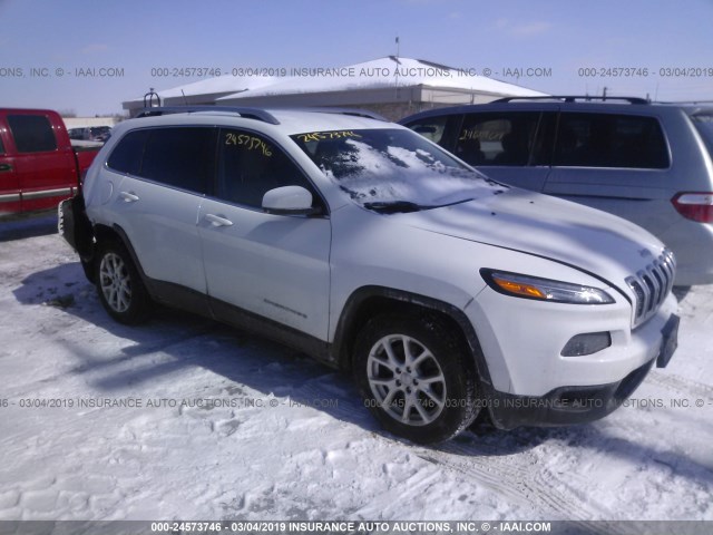 1C4PJLCB5FW683779 - 2015 JEEP CHEROKEE LATITUDE WHITE photo 1