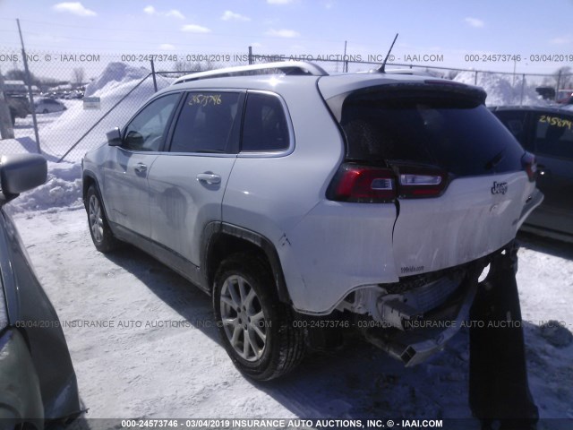 1C4PJLCB5FW683779 - 2015 JEEP CHEROKEE LATITUDE WHITE photo 3