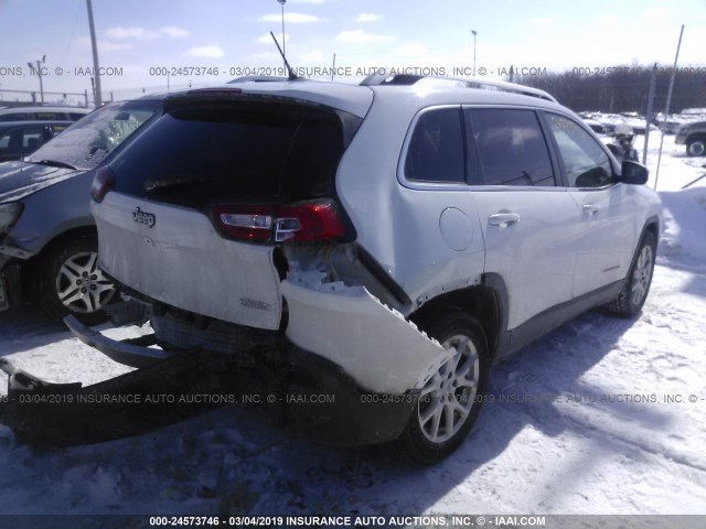 1C4PJLCB5FW683779 - 2015 JEEP CHEROKEE LATITUDE WHITE photo 4