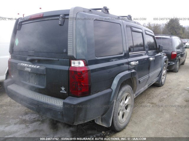1J8HH48N06C153724 - 2006 JEEP COMMANDER GREEN photo 4