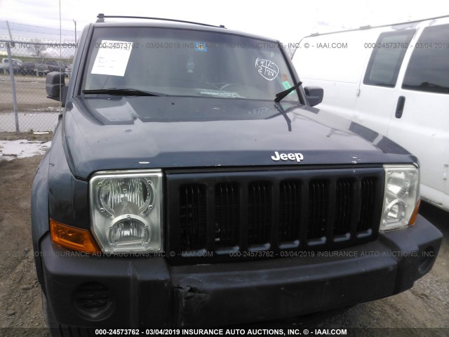 1J8HH48N06C153724 - 2006 JEEP COMMANDER GREEN photo 6