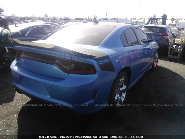 2C3CDXCT2JH284443 - 2018 DODGE CHARGER R/T BLUE photo 4