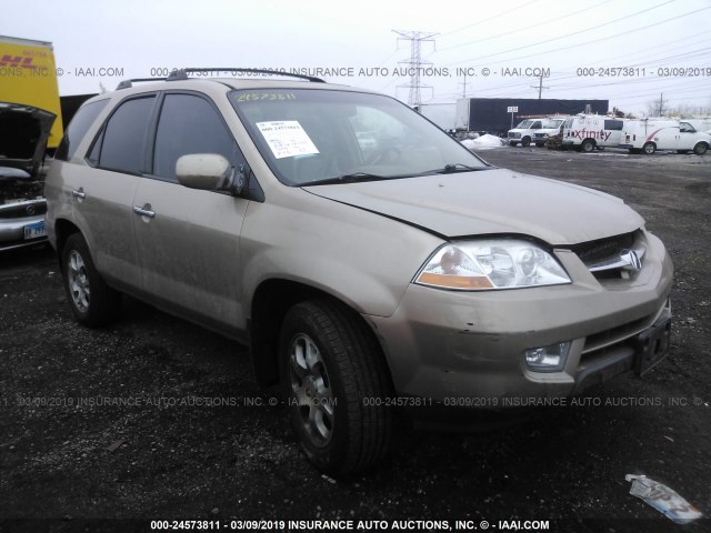 2HNYD18621H543590 - 2001 ACURA MDX TOURING GOLD photo 1