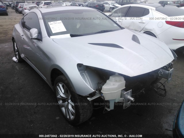 KMHHT6KD1DU101006 - 2013 HYUNDAI GENESIS COUPE 2.0T SILVER photo 1