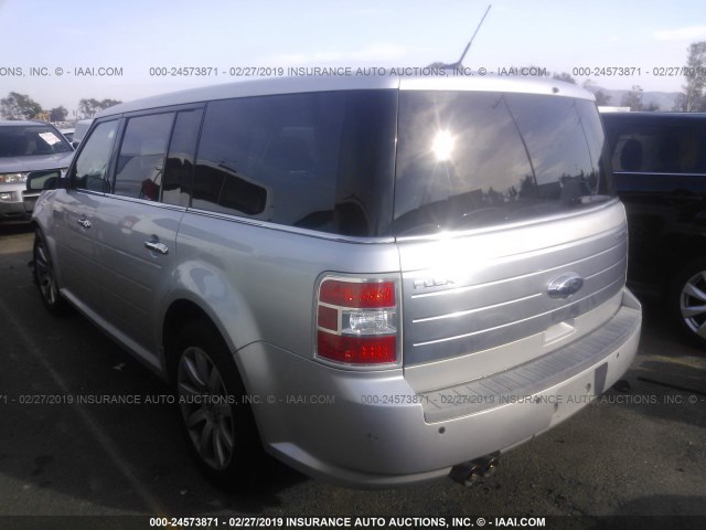 2FMGK5DC0ABA49950 - 2010 FORD FLEX LIMITED SILVER photo 3