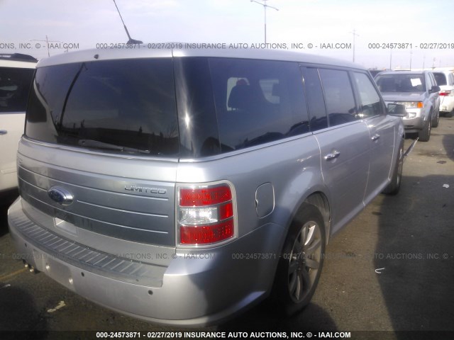 2FMGK5DC0ABA49950 - 2010 FORD FLEX LIMITED SILVER photo 4