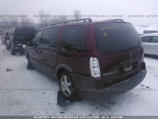 1GMDV33L45D278518 - 2005 PONTIAC MONTANA SV6 MAROON photo 3