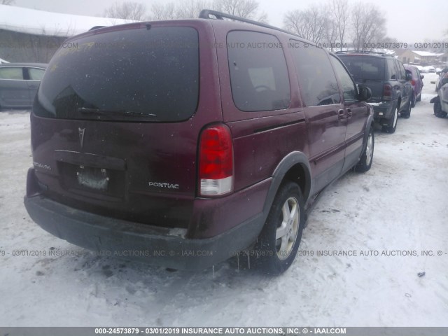 1GMDV33L45D278518 - 2005 PONTIAC MONTANA SV6 MAROON photo 4