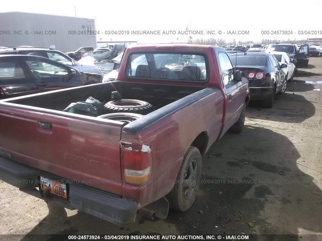 1FTCR10A6PPA78530 - 1993 FORD RANGER RED photo 4