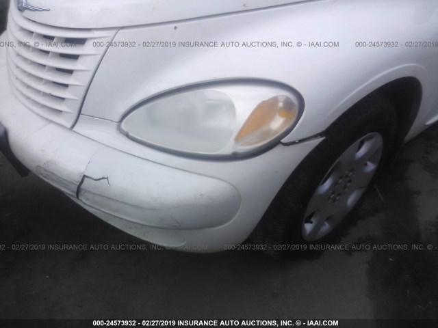 3C4FY58B25T508549 - 2005 CHRYSLER PT CRUISER TOURING WHITE photo 6