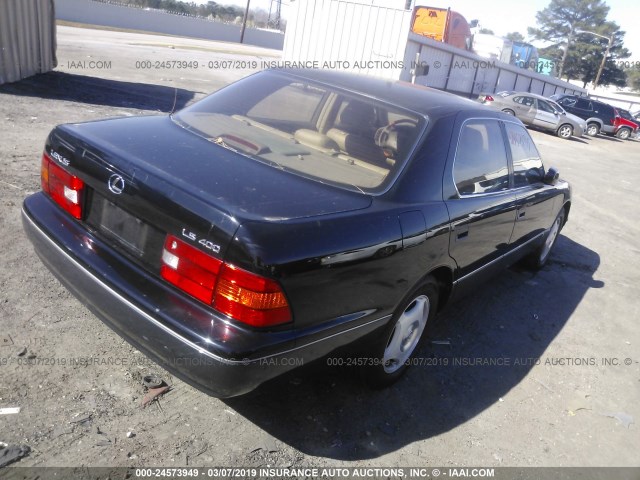 JT8BH28F1Y0169993 - 2000 LEXUS LS 400 BLACK photo 4