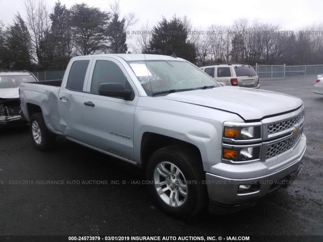 1GCVKREC6EZ216185 - 2014 CHEVROLET SILVERADO K1500 LT SILVER photo 1