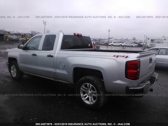 1GCVKREC6EZ216185 - 2014 CHEVROLET SILVERADO K1500 LT SILVER photo 3