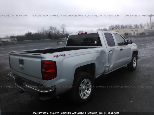 1GCVKREC6EZ216185 - 2014 CHEVROLET SILVERADO K1500 LT SILVER photo 4