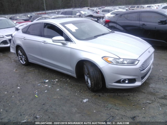 3FA6P0K91ER288738 - 2014 FORD FUSION TITANIUM SILVER photo 1