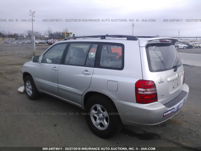 JTEGF21A820060252 - 2002 TOYOTA HIGHLANDER LIMITED SILVER photo 3