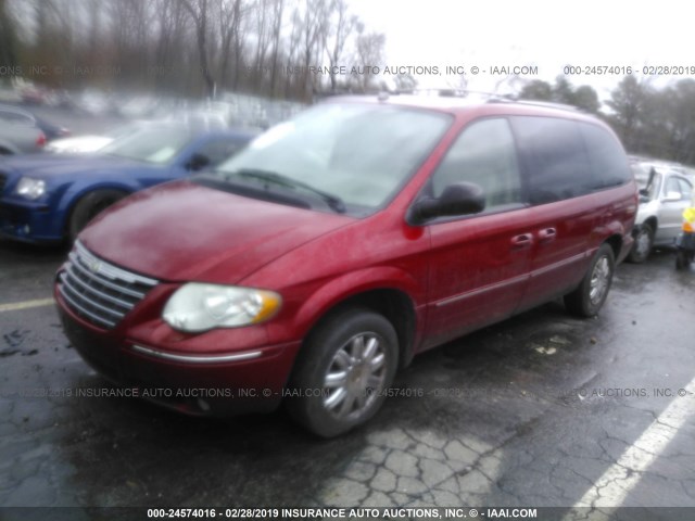 2A8GP64L76R716421 - 2006 CHRYSLER TOWN & COUNTRY LIMITED RED photo 2