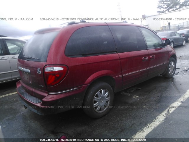 2A8GP64L76R716421 - 2006 CHRYSLER TOWN & COUNTRY LIMITED RED photo 4