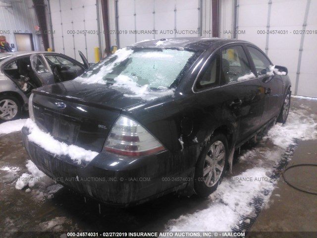 1FAHP24W88G159897 - 2008 FORD TAURUS SEL GRAY photo 4