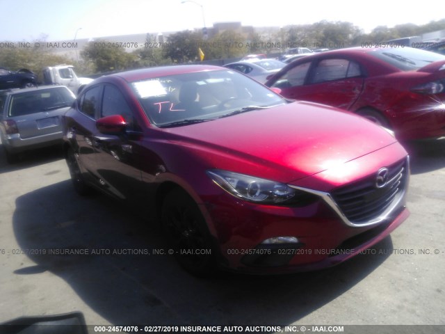 JM1BM1W79E1113373 - 2014 MAZDA 3 GRAND TOURING RED photo 1