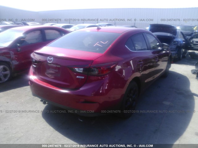 JM1BM1W79E1113373 - 2014 MAZDA 3 GRAND TOURING RED photo 4