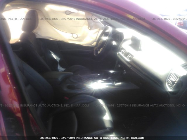 JM1BM1W79E1113373 - 2014 MAZDA 3 GRAND TOURING RED photo 5