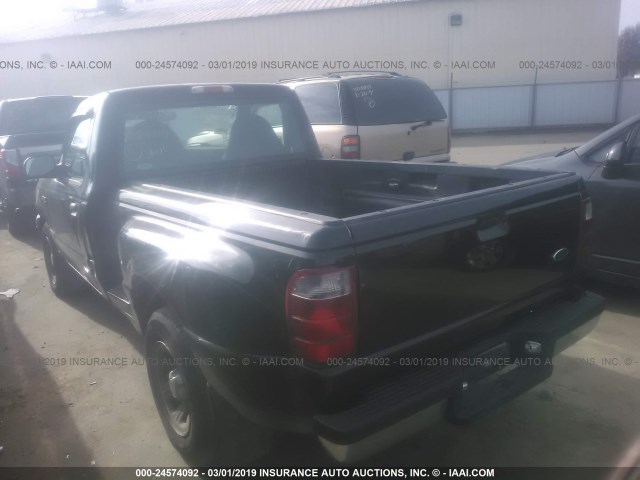 1FTYR10U81PA40997 - 2001 FORD RANGER BLACK photo 3