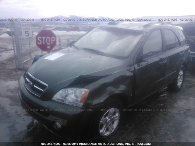 KNDJC733865541996 - 2006 KIA SORENTO EX/LX GREEN photo 2