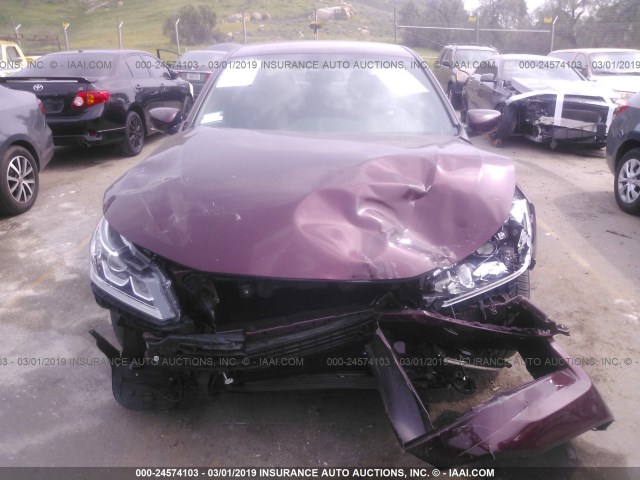 1HGCR2F54HA241701 - 2017 HONDA ACCORD SPORT BURGUNDY photo 6