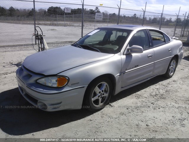 1G2NV52E6YM733174 - 2000 PONTIAC GRAND AM GT1 SILVER photo 2