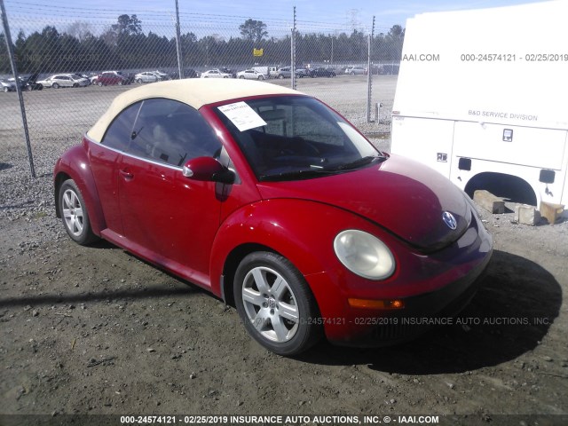 3VWRF31Y57M423611 - 2007 VOLKSWAGEN NEW BEETLE CONVERTIBLE OPTION PKG 1 RED photo 1