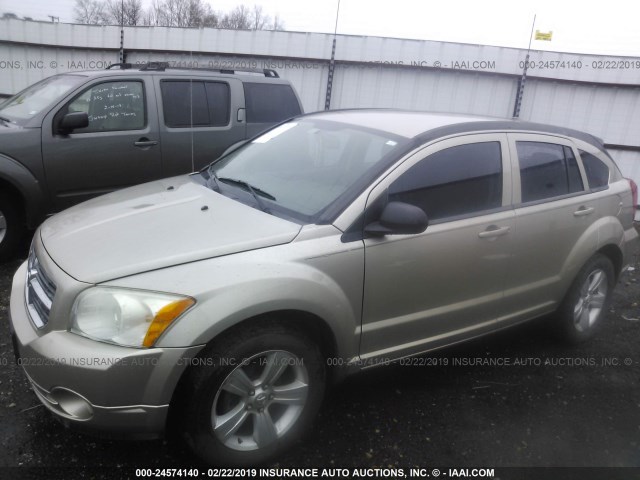 1B3CB3HA4AD568687 - 2010 DODGE CALIBER MAINSTREET TAN photo 2