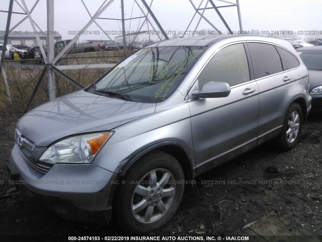 JHLRE48798C032055 - 2008 HONDA CR-V EXL SILVER photo 2