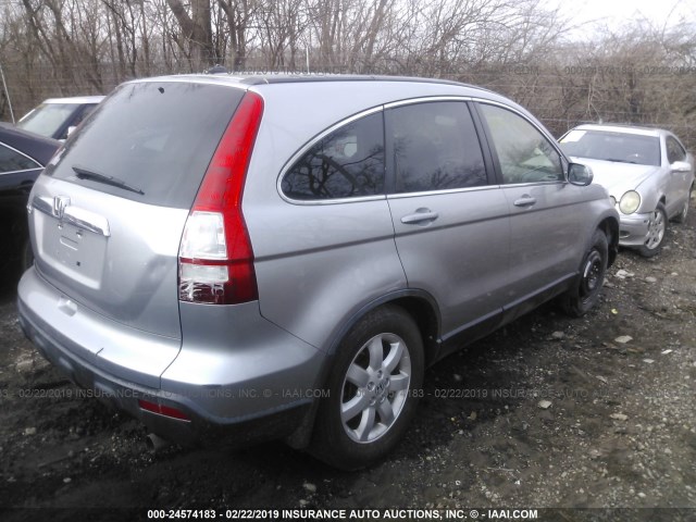 JHLRE48798C032055 - 2008 HONDA CR-V EXL SILVER photo 4