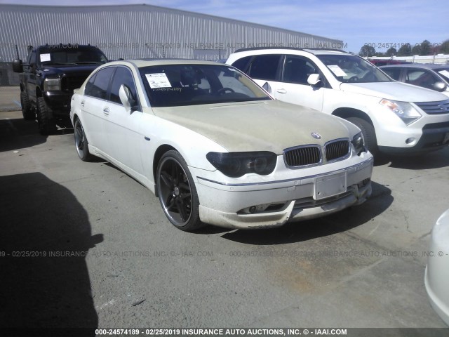 WBAGN63585DS57074 - 2005 BMW 745 LI WHITE photo 1