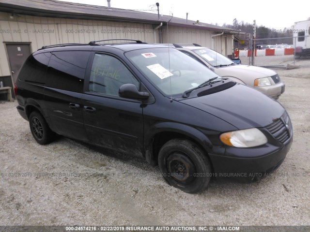 2D4GP44L87R111355 - 2007 DODGE GRAND CARAVAN SXT BLACK photo 1