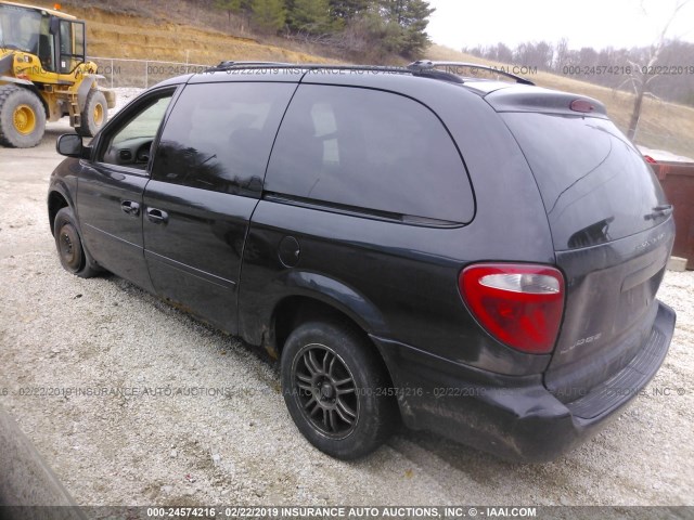 2D4GP44L87R111355 - 2007 DODGE GRAND CARAVAN SXT BLACK photo 3