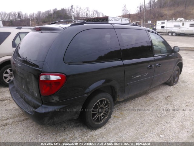 2D4GP44L87R111355 - 2007 DODGE GRAND CARAVAN SXT BLACK photo 4