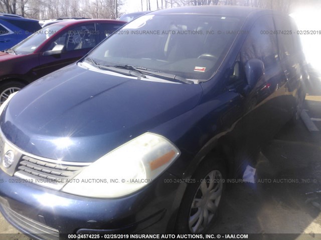 3N1BC13E67L406362 - 2007 NISSAN VERSA S/SL BLUE photo 2