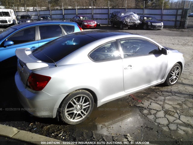 JTKDE177X60101379 - 2006 TOYOTA SCION TC 银色 照片 4