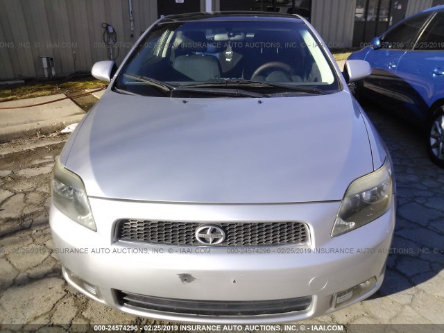 JTKDE177X60101379 - 2006 TOYOTA SCION TC 银色 照片 6