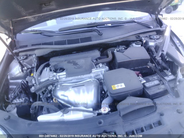 4T1BF1FK8HU427691 - 2017 TOYOTA CAMRY LE/XLE/SE/XSE GRAY photo 10