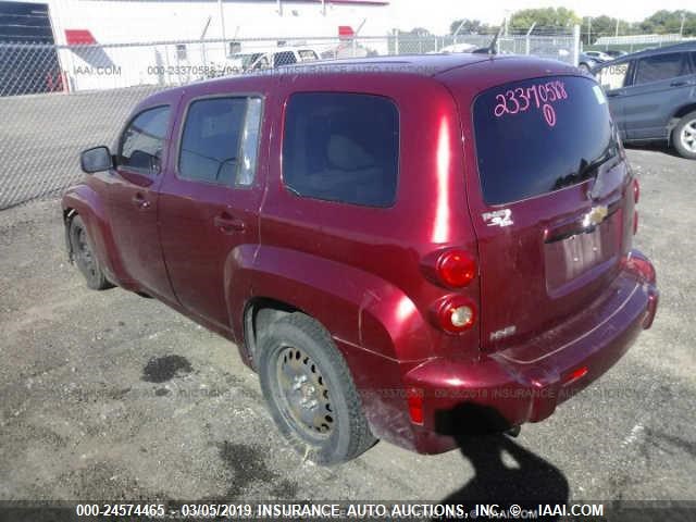 3GNCA13D78S661874 - 2008 CHEVROLET HHR LS MAROON photo 3