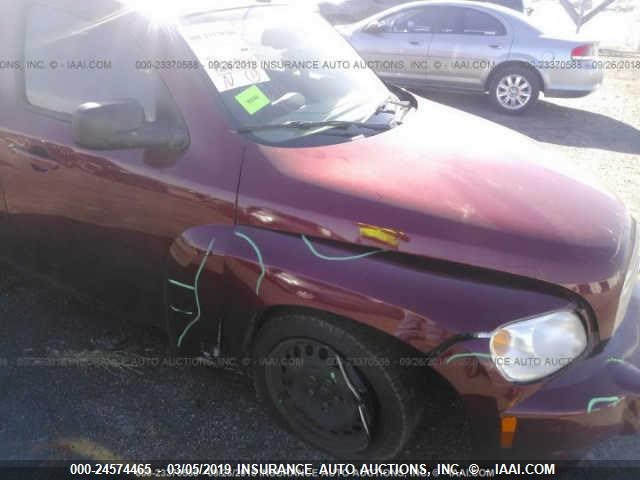 3GNCA13D78S661874 - 2008 CHEVROLET HHR LS MAROON photo 6